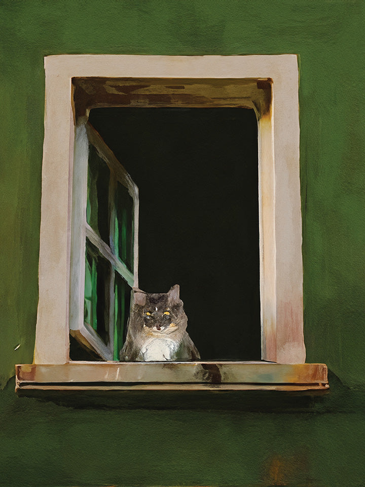GREEN WINDOW - CUSTOM PET PORTRAIT
