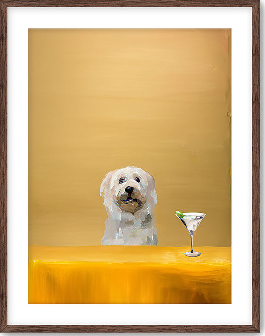 YELLOW MARTINI - CUSTOM PET PORTRAIT