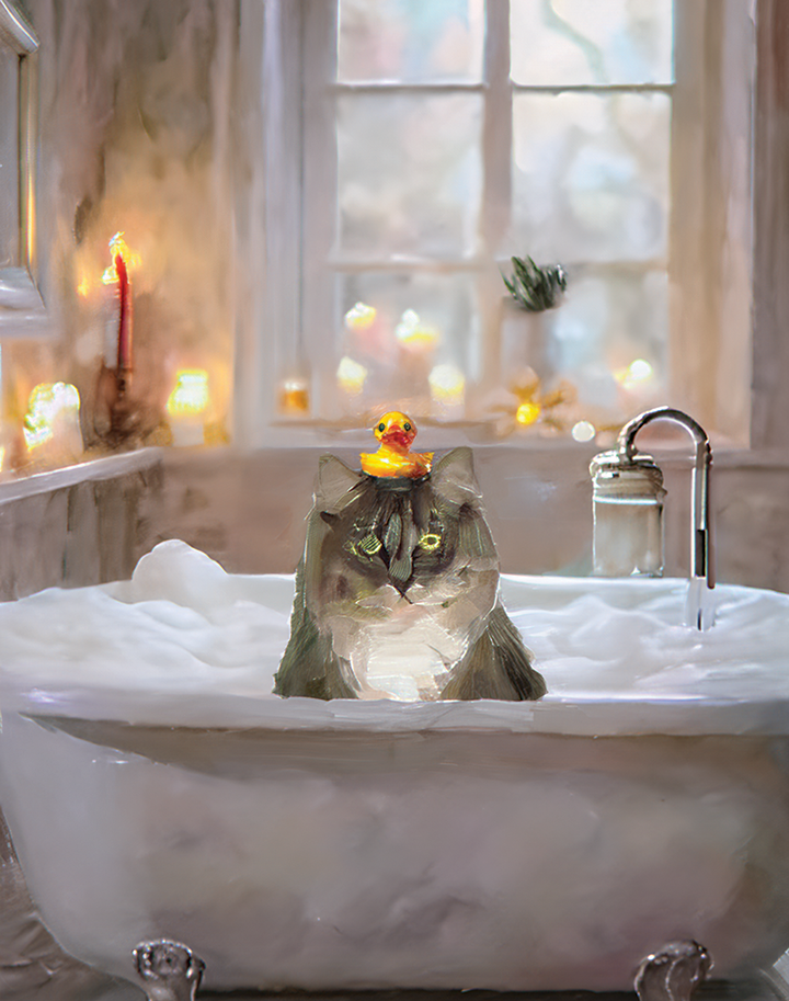 BATHTUB II - CUSTOM PET PORTRAIT